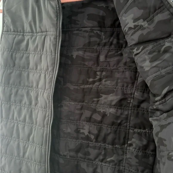 Reversible Black Puffer Vest by [Fishhippie]